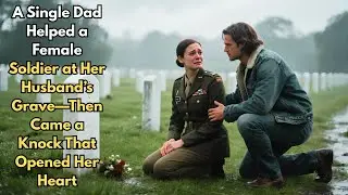 A Single Dad Helped a Female Soldier at Her Husband&rsquo;s Grave&mdash;Then Came a Knock That Opened Her Heart