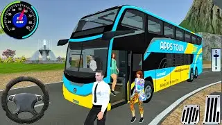 Offroad Bus Driving 2025 - Real Uphill Bus Drive Simulator - Bus Game Android Gameplay