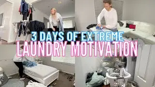 3 DAY EXTREME LAUNDRY MOTIVATION 2023 | WEEKEND LAUNDRY MOTIVATION | EXTREME FALL CLEAN WITH ME