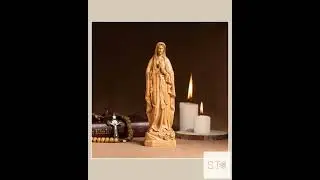SET 3- Catholic Home Altar for family, Religious Catholic Statue, Wooden Religious Gifts, Native ...