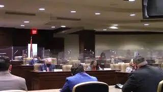 Arkansas Senator Bob Ballinger closes after Legislative questions.