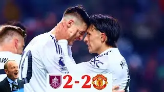 PETER DRURY 🤩🔥 Commentary 🥰|Burnley vs Manchester United 😍🥰|2-2 Full Time 😍