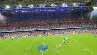 Bath V Lyon,Principality Stadium Cardiff 2025. Bath win 37 12 & Harry Randall is Man of the Match.