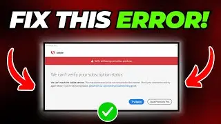 How to fix we cant verify your subscription status - Full Guide