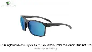 Serengeti CARSON Sunglasses Matte Crystal Dark Grey Mineral Polarized 555nm Blue Cat 2 to 3 61mm   0