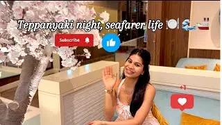 Teppanyaki Dinner Show Onboard 🚢 | Seafarer Life | Vegetarian Food at Sea #youtubevideos #lifeatsea 