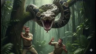 Anaconda Snake Attack Boys In Forest | An Anaconda Snake Attack In The Forest Part 2
