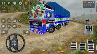 Indian Offroad Driving 14 Wheeler Tata Transporter Truck in Bus Simulator Indonesia | Bus Game 