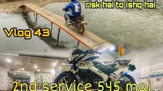 NS 200 2nd service ₹545 mai // bajaj ns200 // khatron ke khiladi 😅 //vlog 43