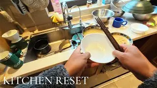 Silent Dishwashing Reset 🫧 | Cleaning a Messy Kitchen After Two Meals | POV No Music