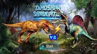 T-Rex vs Spinosaurus Fight! - Tyrannosaurus Simulator Android Gameplay #37 - Dinosaur Simulator