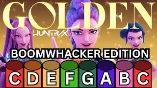 GOLDEN by HUNTR/X (Huntrix) - Play along for Boomwhackers 🎵