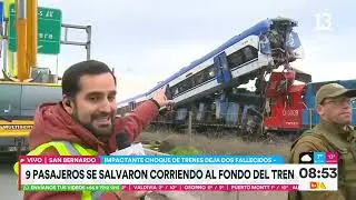 Fatal choque de trenes, ruta 5 sur reducida | Tu Día | Canal 13
