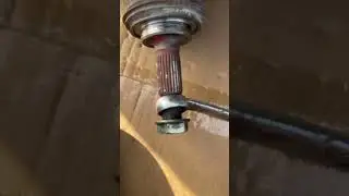 Getting a stuck CV axle out of the transmission housing with no specialty tools for free.