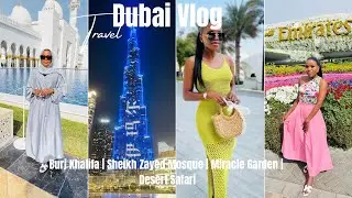 Dubai Vlog : Burj Khalifa || Sheikh Zayed Mosque || Miracle Garden || Desert Safari & More