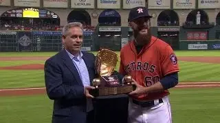LAA@HOU: Astros' booth talks Keuchel's Gold Glove