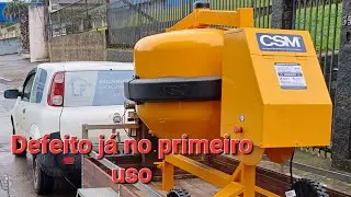Betoneira apresentou defeito no primeiro uso, max pro 400 litros da csm.