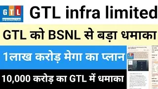 GTL infra share latest news ।GTL infra share news |gtl share price news|#vijayfastanalysis