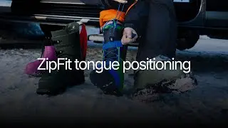 Расположение язычка на кроссовках ZipFit