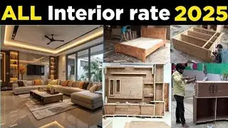 Interior Design Cost Per Square Foot in India | Interior Work Rate List & Calculator || ALL IN ONE 