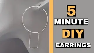 DIY Minimalist Geometric Earrings | Easy Wire Jewelry Tutorial for Beginners
