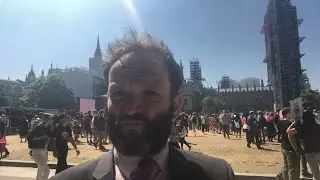 Donald Trump Blimp Parliament Square Guerilla TV Channel