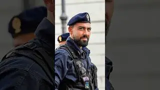 Brave Italian🇮🇹 policeman🫡#streetphotography  #police #carabinieri  #italy #rome