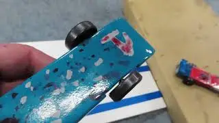 Pinewood Derby - Proof that Polishing Axles Makes a Car Much Faster