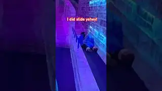 I did it! #iceslide #adventure #fun #ice #christmas #slide #cool #shorts #adventuretime #cold