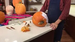 Pumpkin carving time-lapse