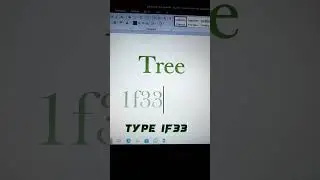 Tree Symbol🌳🌳 In Ms Word 2016🔥🔥🔥💯💯 #youtubeshorts #symbols #microsoftword #trickshots #tips
