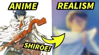 ✨ [Short ver.] ANIME to REALISM Challenge! EP.1: SHIROE from Log Horizon [drawing/painting/art]