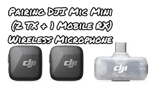 Как соединить два передатчика DJI MicMini с мобильным приёмником DJI (стерео и моно) #dji