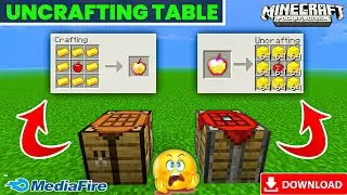 UNCRAFTING TABLE ADDON FOR MINECRAFT PE | MINECRAFT BUT CRAFTING IS REVERSED | UNCRAFTING ADDON 1.19