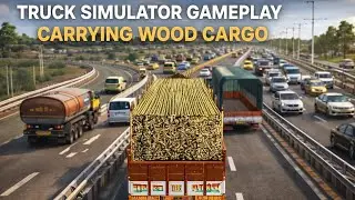 Truck Simulator Gameplay | Carrying Wood Cargo