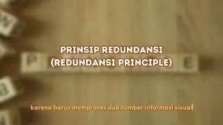 3.1.4 Teori mayer - Redundancy principle