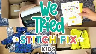 STITCH FIX KIDS UNBOXING, FIRST IMPRESSION & TRY ON! || ANDREA SHAENANIGANS
