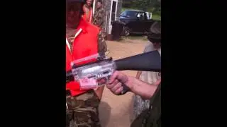 Crosman m4 cheap torture test with 11.1 lipo