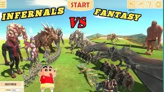 INFERNALS VS FANTASY IN ARBS  | Animal Revolt Battle Simulator | TG