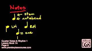 Quarter Notes & Rhythm 1 - Premier Piano Course, Lesson Book 1A