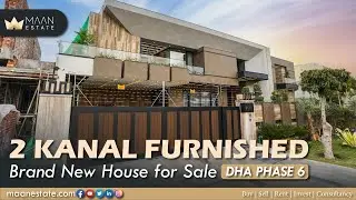 2 Kanal Fully Furnished Brand New House Near Park 🏠 | DHA Phase 6