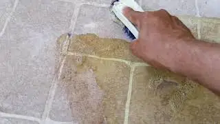 Eliminar manchas de cemento en mosaico