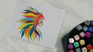 Easy drawing for kids 😀 (abstract painting 🎨)