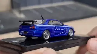 NISSAN GTR R34 MINE'S BAYSIDE BLUE by INNO64