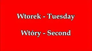 Names of the days of the week in Polish + their origins