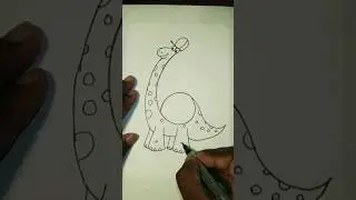 How to draw dragon with 6 number #drawing #art #easy