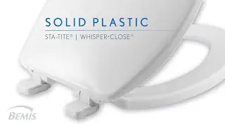 Plastic Toilet Seat Slowly Closes and Stays Tight