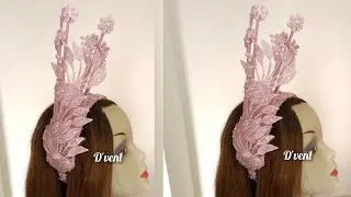 HOW TO MAKE THIS GORGEOUS LACE MACO HEADBAND FASCINATOR