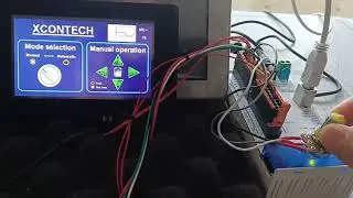 Human Machine Interface (HMI) with variable resistor (graph) and LED