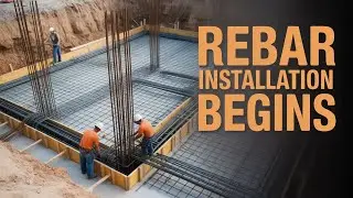 Timelapse: Blinding Concrete to Raft Steel Rebar Installation | Real Construction Process 🏗️⏱️